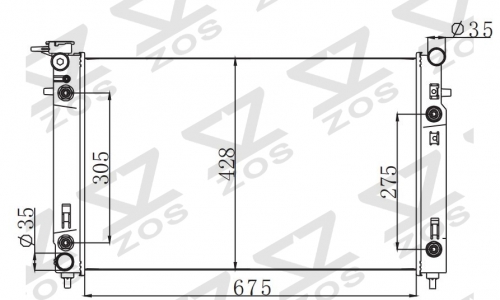 HOLDEN COMMODORE VX V6 2000-2002 AT radiator