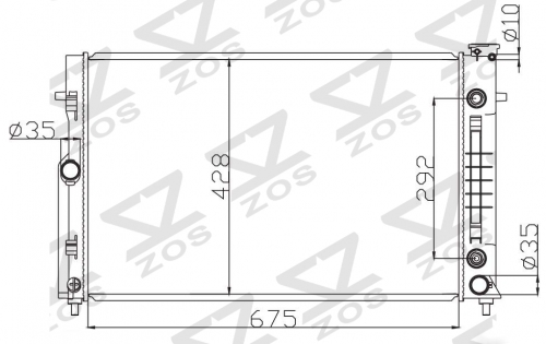 HOLDEN COMMODORE VZ V8 2004-2006 AT radiator