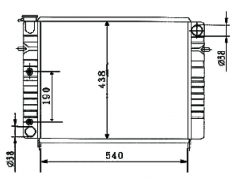 HOLDEN COMMODORE VN V8 1988-1993 AT radiator
