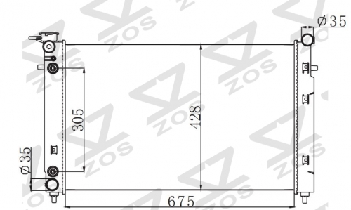 HOLDEN COMMODORE VT V6 S2 2002-2004 AT radiator