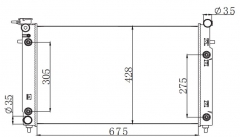 HOLDEN COMMODORE VT V6 S1 1997-2000 AT radiator
