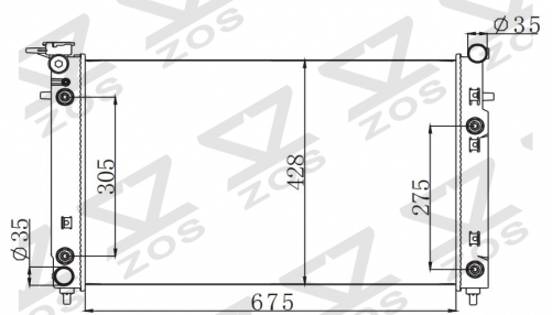 HOLDEN COMMODORE VT V6 S1 1997-2000 AT radiator