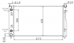 HOLDEN COMMODORE VY V8 2002-2004 AT radiator