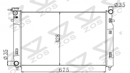 HOLDEN COMMODORE VX V6 2000-2002 MT radiator