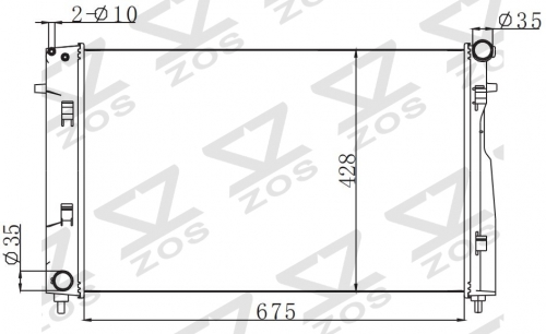 HOLDEN COMMODORE VY V8 2002-2004 MT radiator