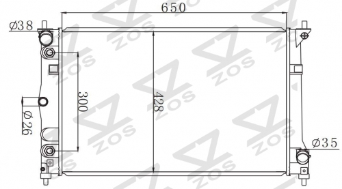 HOLDEN COMMODORE VT V8 1997-2000 AT radiator