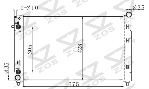 HOLDEN COMMODORE VX V8 2000-2002 AT radiator