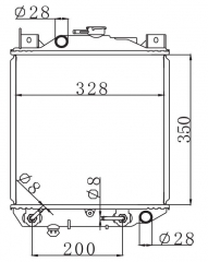 HOLDEN Barina 1.3Lt'88-94 1988-1994 AT radiator