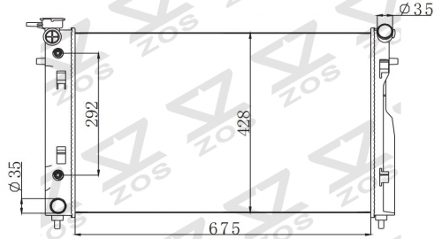 HOLDEN COMMODORE VY V6 2002-2004 AT radiator