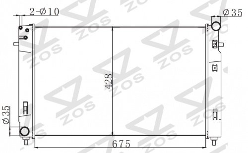 HOLDEN COMMODORE VX V8 2000-2002 MT radiator