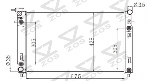 HOLDEN COMMODORE VX V6 2000-2002 AT radiator