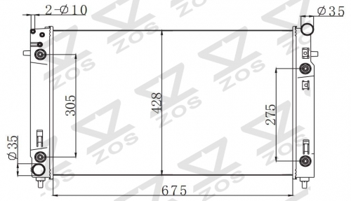 HOLDEN COMMODORE VX V8 2000-2002 AT radiator