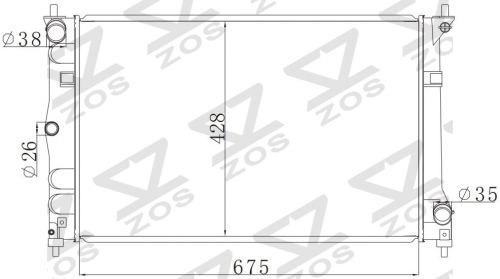 HOLDEN FORD FALCON BA V6 2002-2005 MT radiator