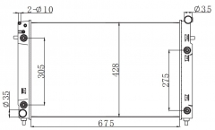 HOLDEN COMMODORE VT V8 1997-2000 AT radiator