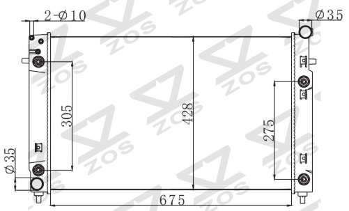 HOLDEN COMMODORE VT V8 1997-2000 AT radiator