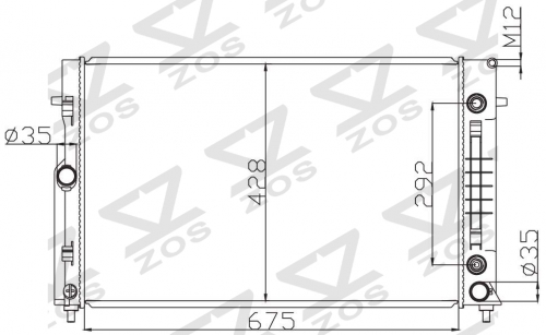 HOLDEN COMMODORE VZ V6 2004-2006 AT radiator