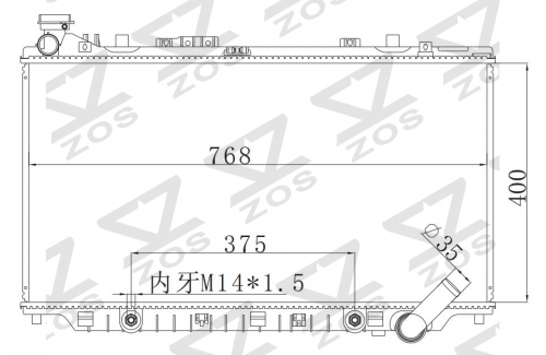 HOLDEN COMMODORE VE 2/VF 6.0L V8 13- 2013- AT radiator
