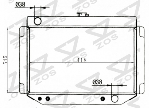 HOLDEN COMMMODORE VLWANGON 86-88 MT radiator