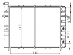 HOLDEN COMMMODORE VLWANGON 86-88 AT radiator