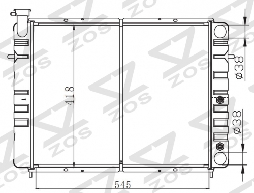 HOLDEN COMMMODORE VLWANGON 86-88 AT radiator