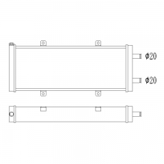 Universal Aluminum Intercooler Radiator -Air-to-Water