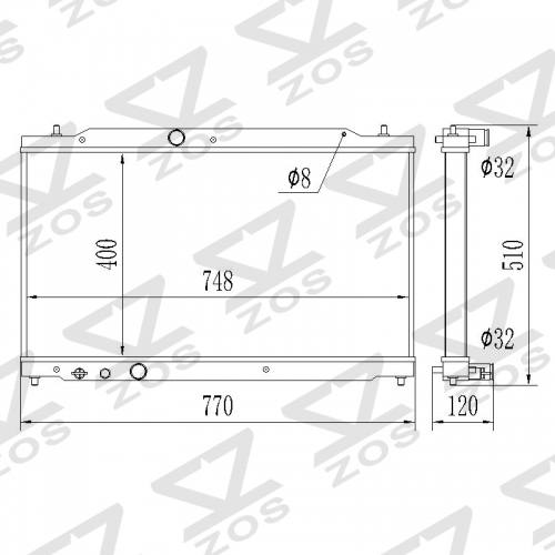 Honda CIVIC XI Hatchback (FL) Type-R (FL5) 2022.06- aluminum radiator