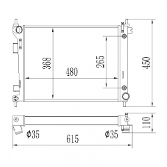 HYUNDAI ACCENT IV Saloon (RB) 2011-04 - 2017-12 i20 I (PB, PBT) 2008-08 - 2015-12 KIA RIO III (UB) 2011-09 - 2017-12 aluminum radiator