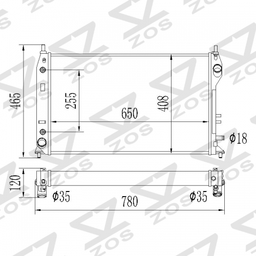 CADILLAC BLS 2.0T 2006-2010 FIAT CROMA (194_) 2005-2011 OPEL SIGNUM Hatchback (Z03) (F48) 2003-2005 VECTRA C 2002-2008 SAAB 9-3 9-3X 2002-2015 VAUXHALL SIGNUM (Z03) 2003-2008 aluminum radiator