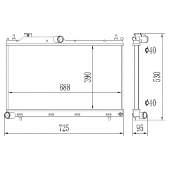 45111SJ000 2019-2021 Subaru Forester aluminum radiator Base, Limited, Premium, Sport, Touring