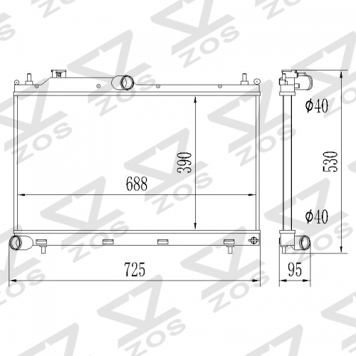 45111SJ000 2019-2021 Subaru Forester aluminum radiator Base, Limited, Premium, Sport, Touring