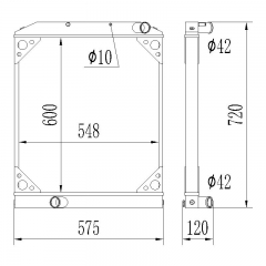 HINO300 N04C-T E-3 XZU414 XZU424[16400-78612] radiator