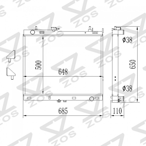 ISUZU D-MAX TFS DIESEL 2011 ~ 2018 RADIATOR