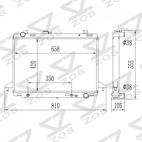 ISUZU D-MAX DMAX 2012- RADIATOR