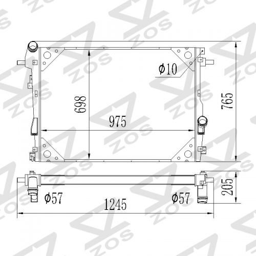 2011-2016 Ford 6.7 Powerstroke - Primary radiator