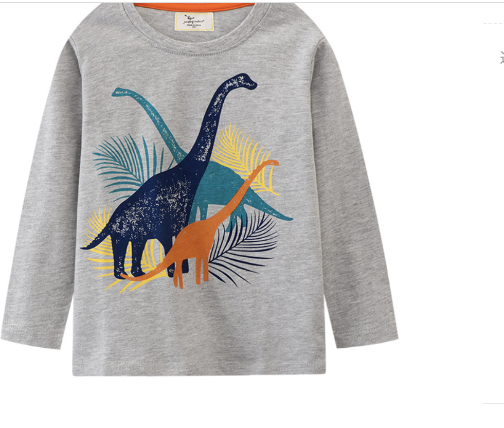 European and American autumn new products 2023 children's long-sleeved T-shirt European and American new trendy children's cartoon printed boy's bottoming shirt