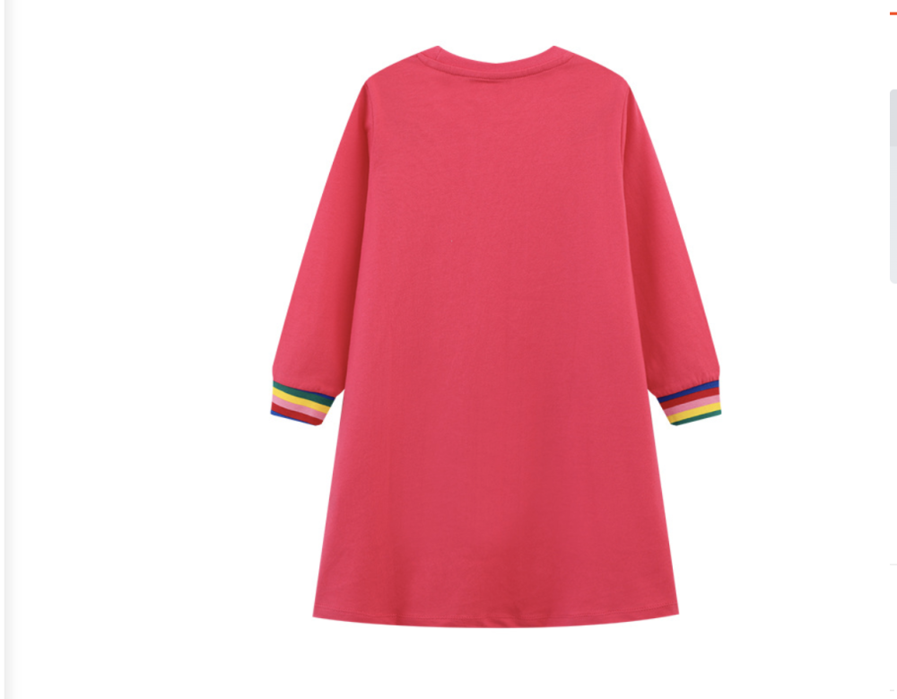 2023 autumn cross-border foreign trade company's new girls' knitted dress, small and medium-sized children's long-sleeved jumpsuit