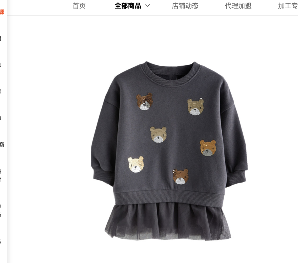 Cross border supply of princess dresses, spring and autumn girls, long sleeved hoodie dresses, hot selling in Europe and America, girls, hoodie dresses