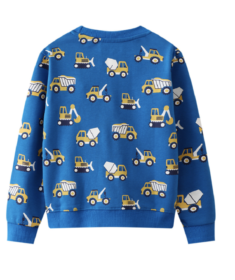 Children's clothing 2023 autumn/winter new fashionable printed top children's pullover hoodies cross-border wholesale in Europe and America