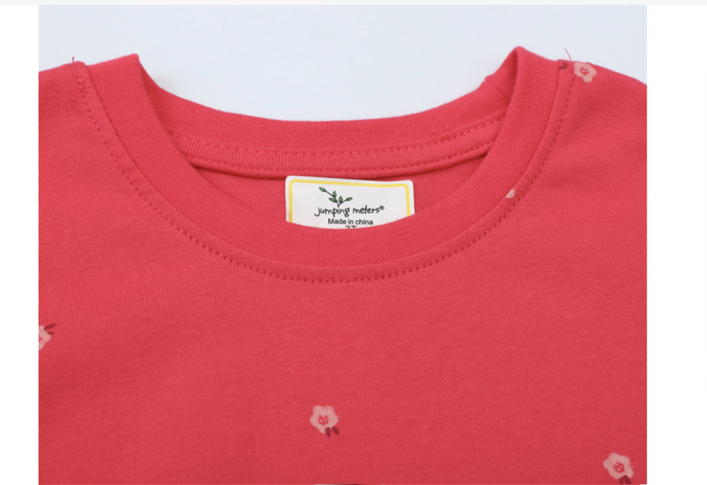 Autumn European and American Girls' Dress Long sleeved Children's Dress Cute Home Girl Knitted Cotton Autumn Dress