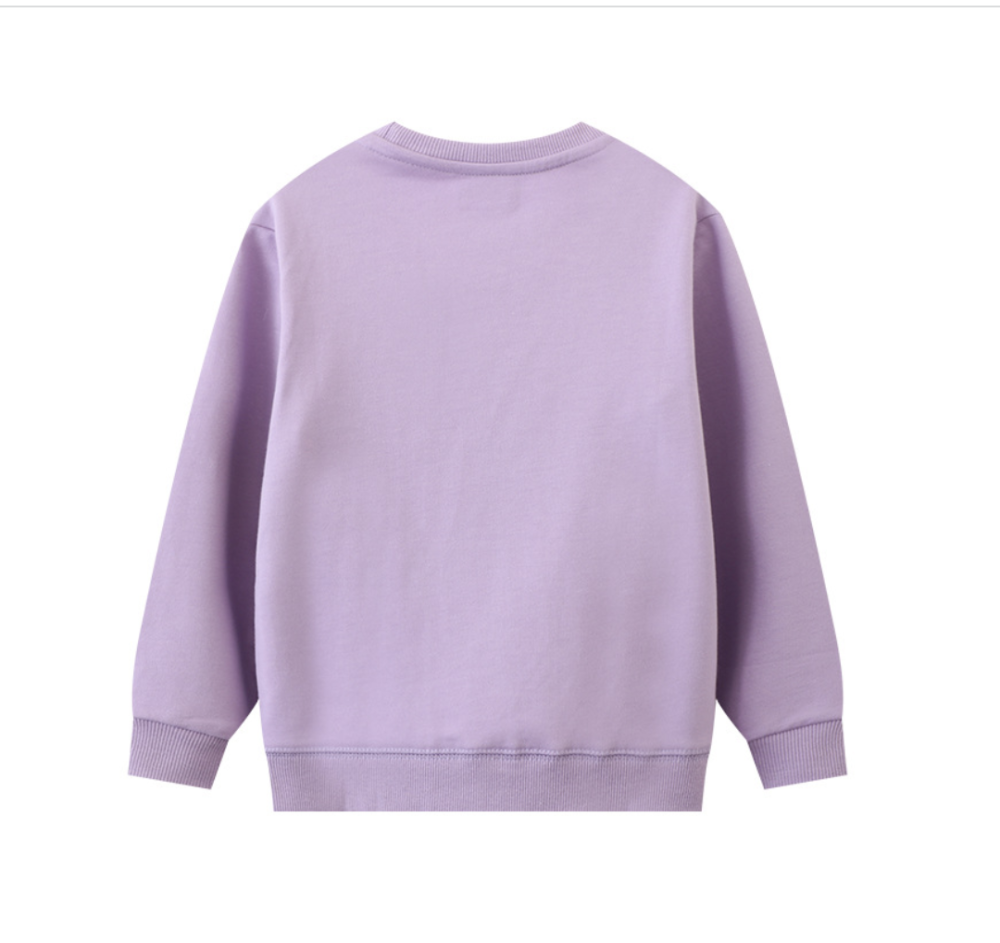 European and American cross-border girls' autumn new products girls' long-sleeved sweatshirts bottoming shirts fashionable and cute round neck children's