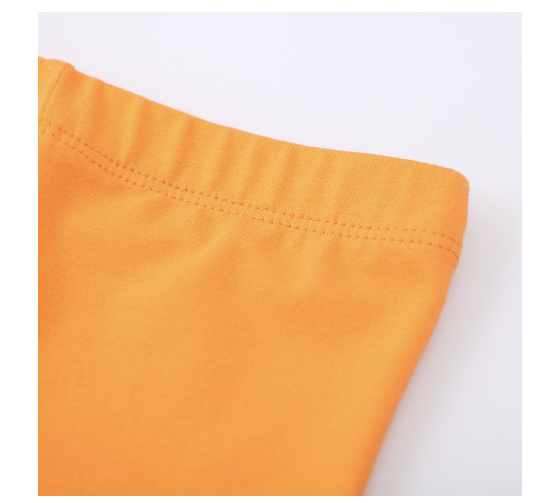 Girls spring new style children's leggings European and American style baby solid color casual pants children's outer pants ​