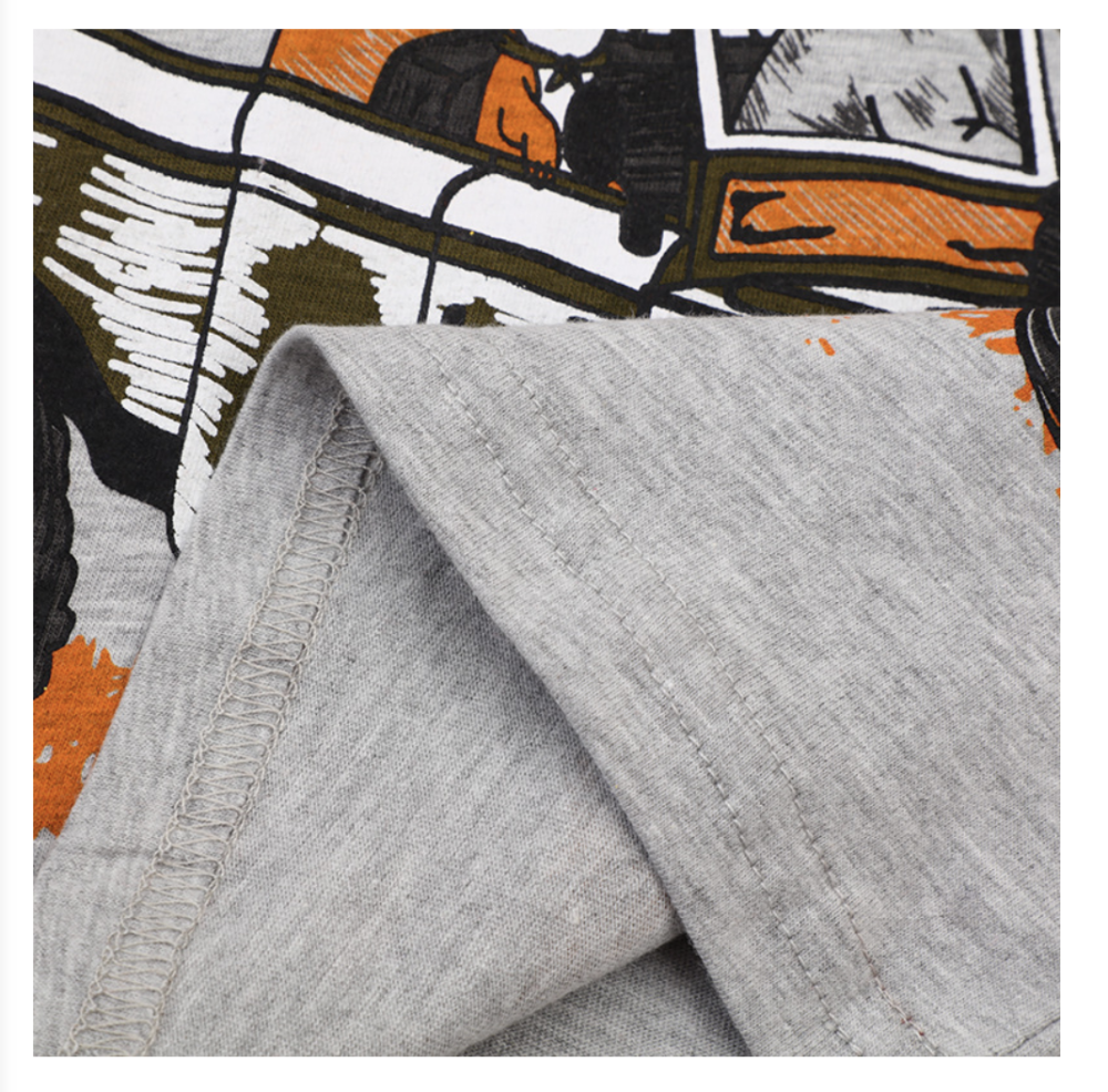 Spot boys T-shirt autumn new bottoming shirt casual round neck printed long-sleeved European and American children's tops