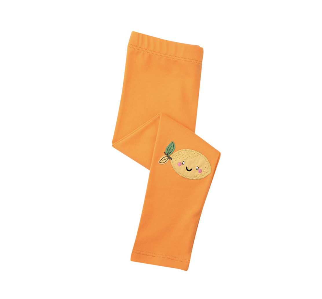 Girls spring new style children's leggings European and American style baby solid color casual pants children's outer pants ​