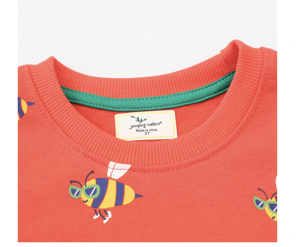 Boys and girls sweatshirt knitted terry cotton long-sleeved cartoon sweatshirt new autumn clothing European and American style brand children's clothing