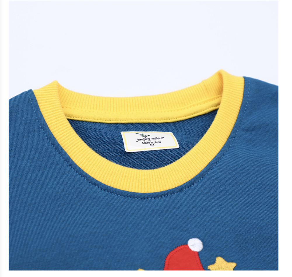 23rd Christmas new sweatshirt, European and American style long-sleeved sweatshirt for boys and girls, small and medium-sized children