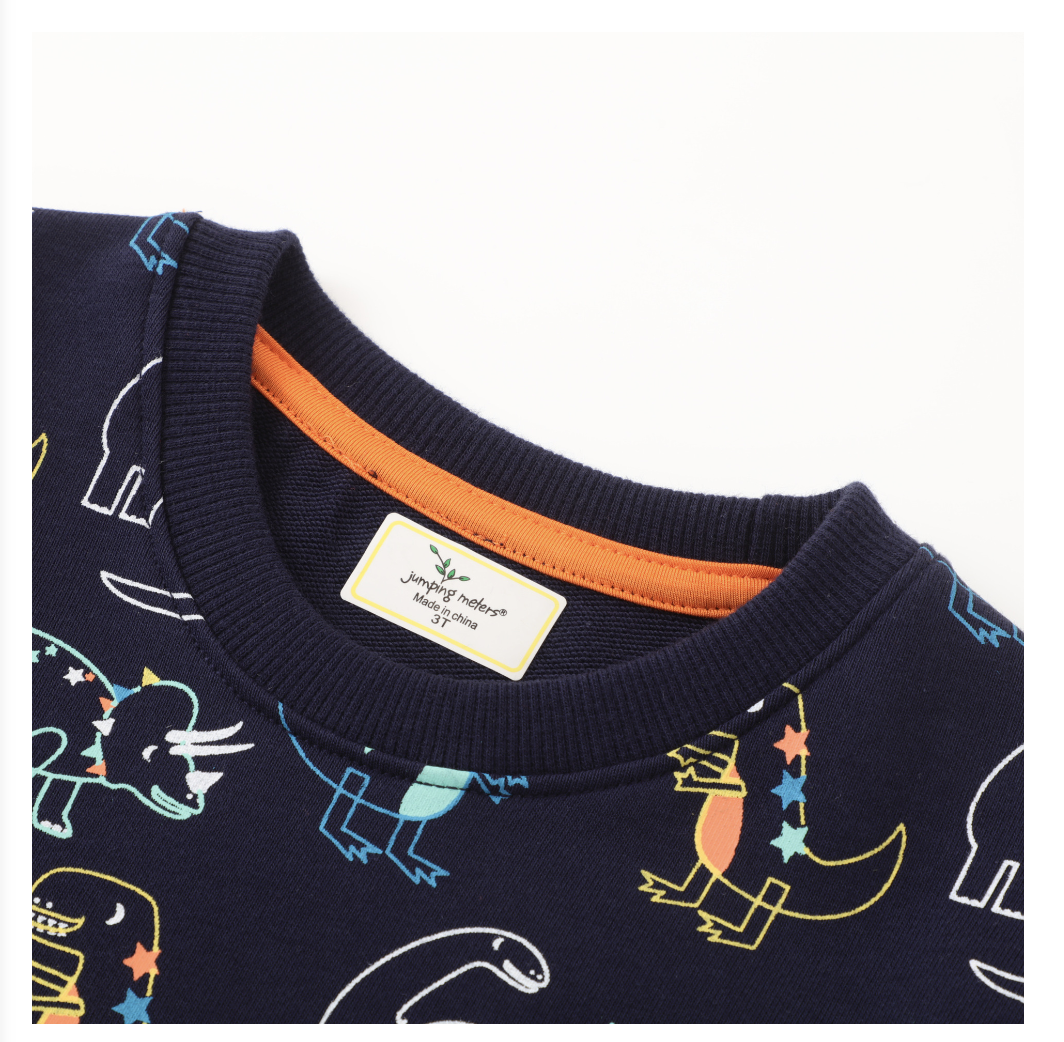 2022 autumn baby long-sleeved sweatshirt boys round neck knitted tops European and American children's pullover sweatshirts for small and medium-sized children