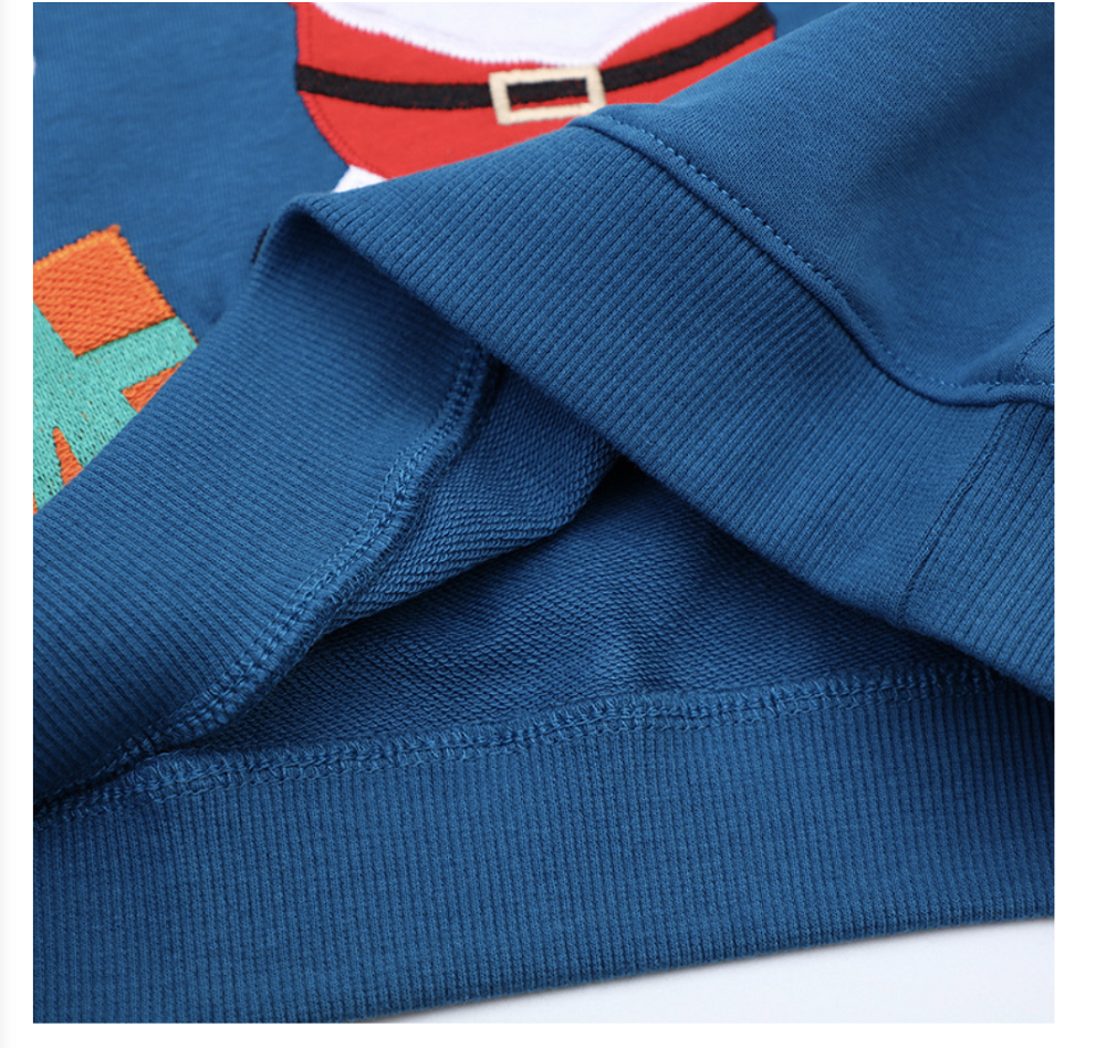 23rd Christmas new sweatshirt, European and American style long-sleeved sweatshirt for boys and girls, small and medium-sized children