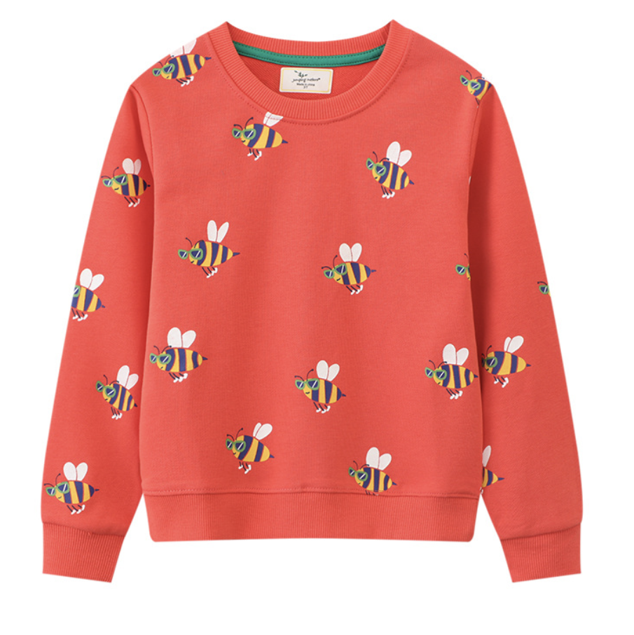 Boys and girls sweatshirt knitted terry cotton long-sleeved cartoon sweatshirt new autumn clothing European and American style brand children's clothing