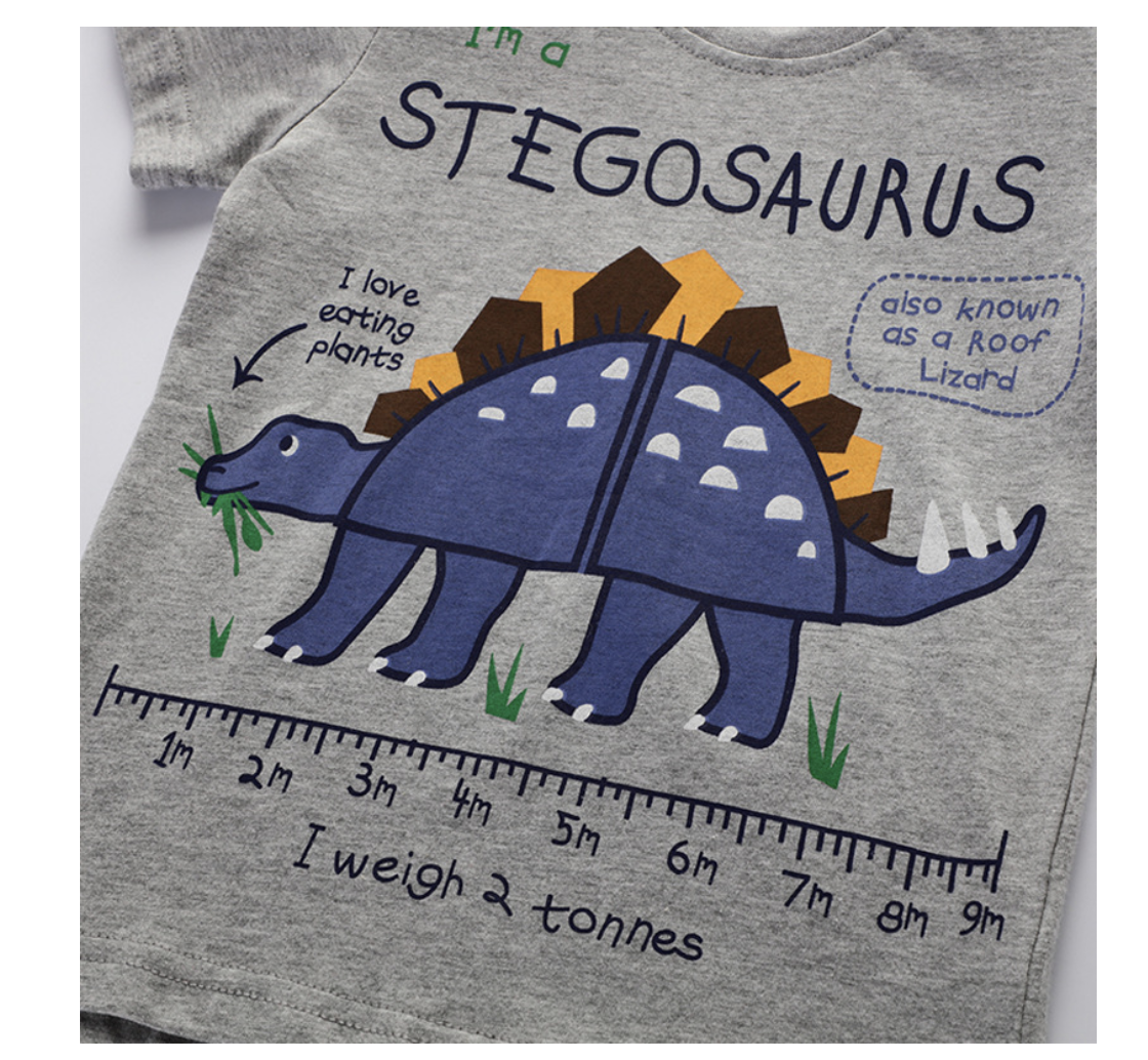 2022 new children's T-shirts, cute short-sleeved T-shirts for boys aged 2-7 years old