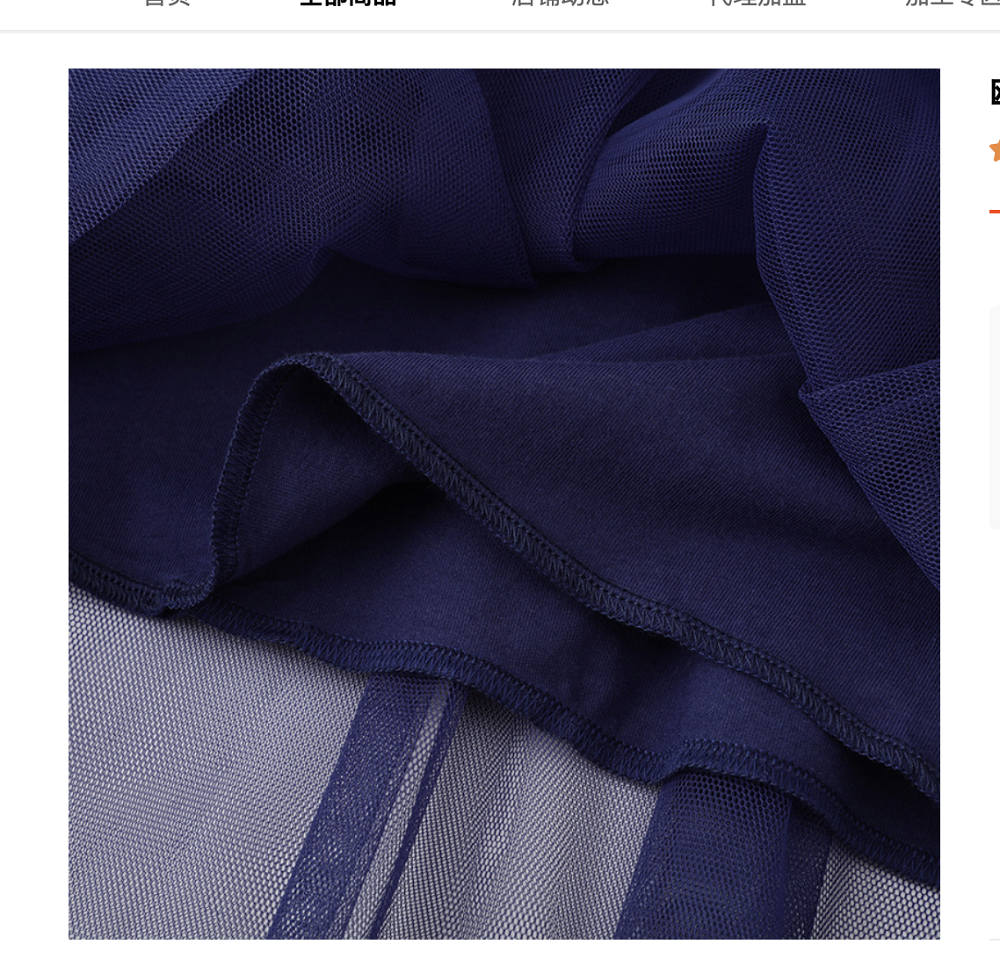 European and American style girls' gauze dress summer new children's mesh princess dress cartoon cute round neck children's dress